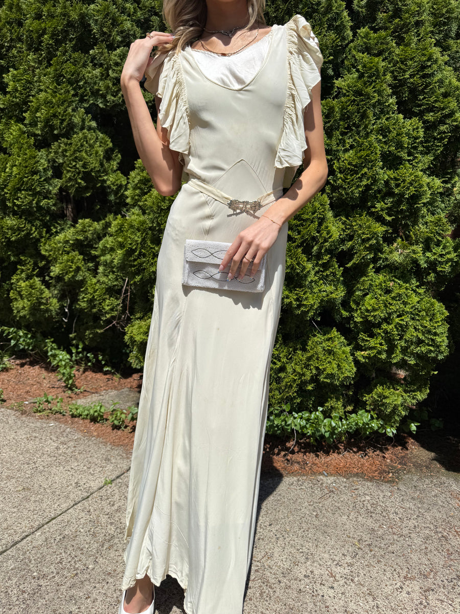 Antique Bias Cut Gown