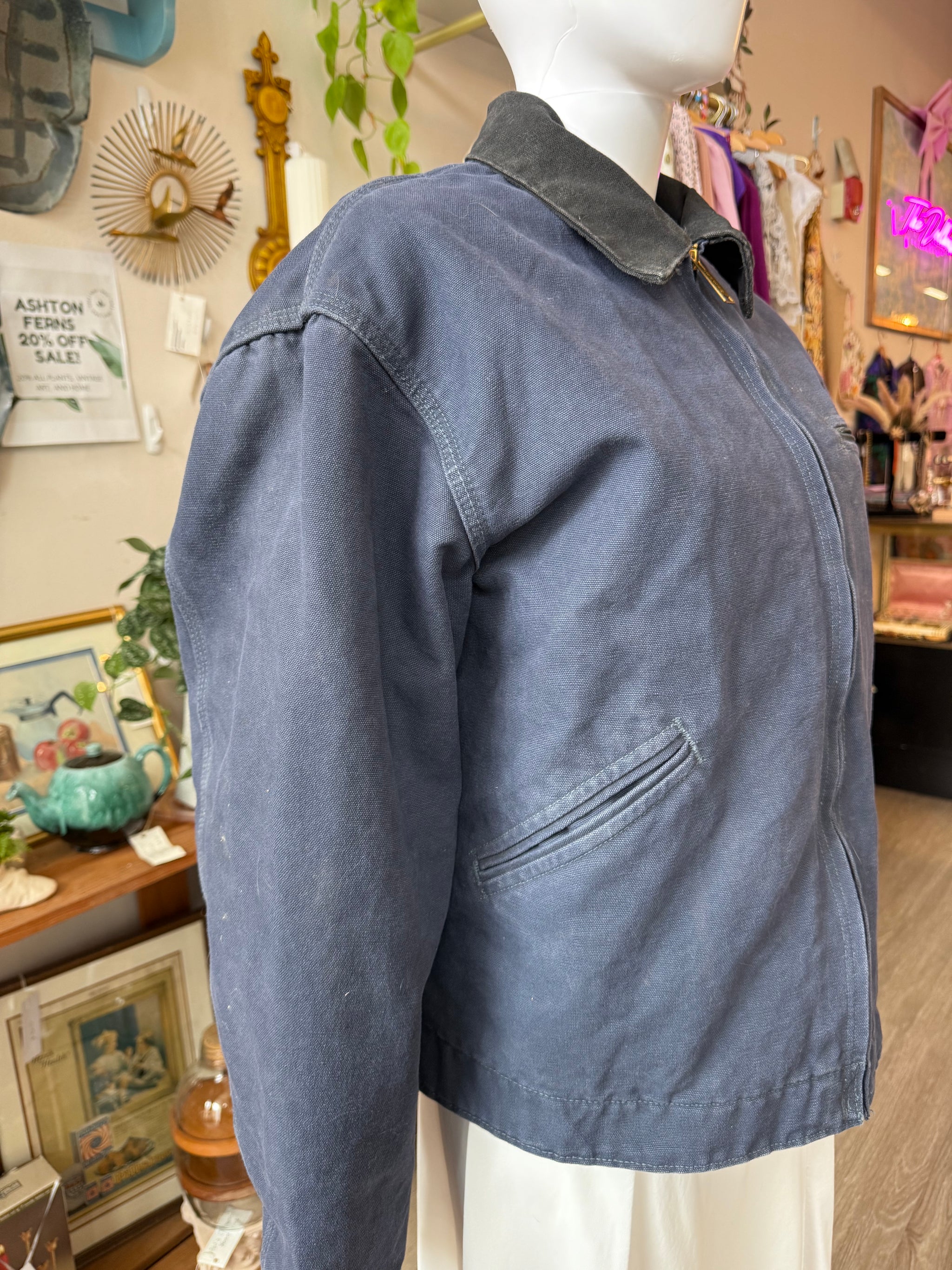 Rare Carhartt Detroit Jacket – Navy Blue – Dollhouse at Pointe Foure