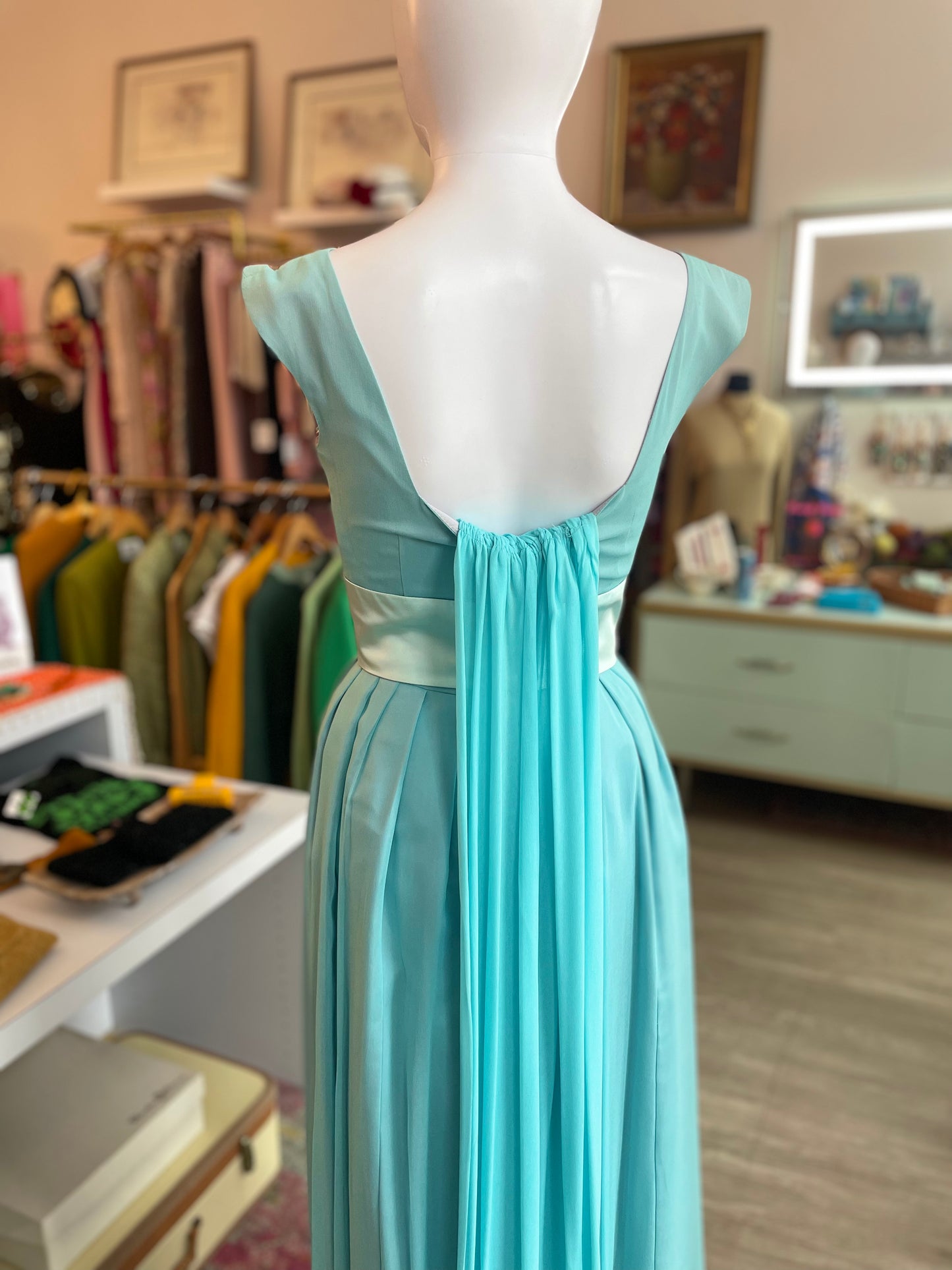 Thunderbird Blue Bridesmaid Dress